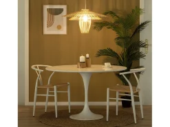 Ledkia Lámpara Colgante de Bambú Jiang Natural Multicolor New