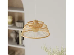 Outlet Rendez-Vous Déco Lámpara colgante de bambú natural 36 cm - Tahaa Beige
