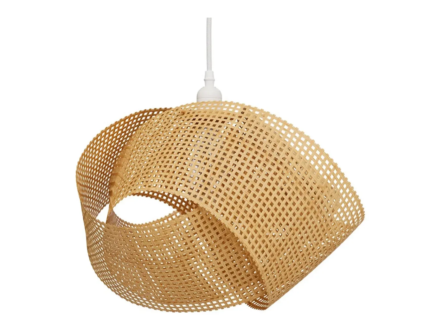 Rendez-Vous Déco Lámpara Suspendida-Lámpara colgante de bambú natural y metal D40 cm - Orta Beige