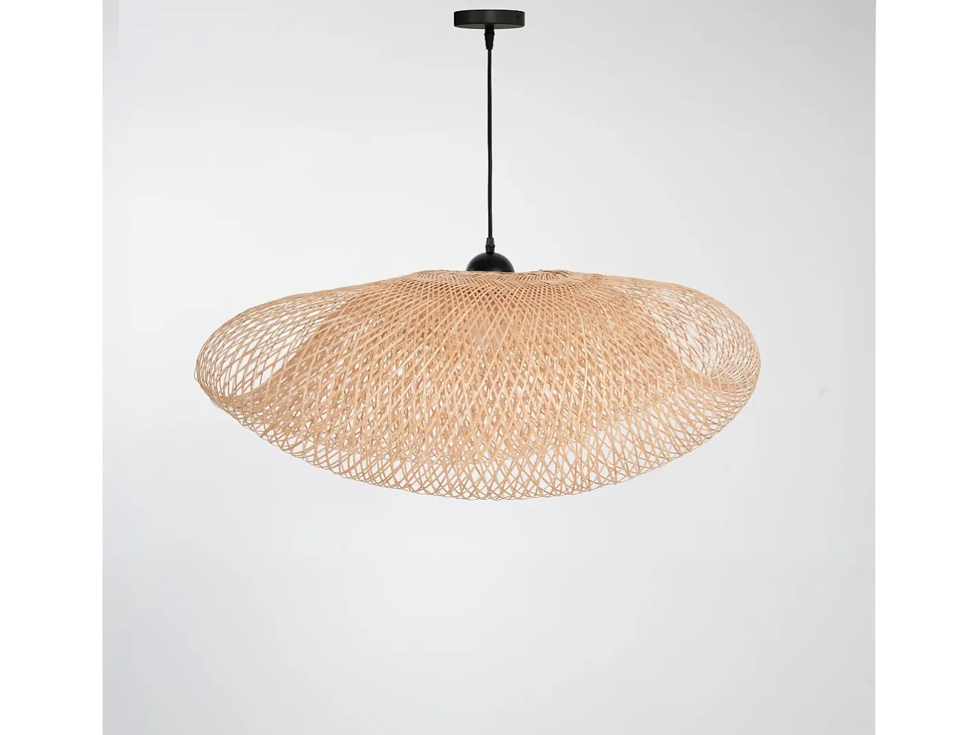 Online Rendez-Vous Déco Lámpara colgante de bambú natural D88 cm - Anya Beige
