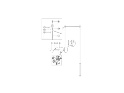 Lámpara colgante descentralizada Prado de latón - Fabas Luce - LED regulable de 6,5 W - Montaje descentralizado Amarillo Outlet