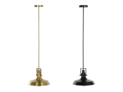 DKD Home decor Lámpara colgante Negro Oro Metal Negro / Dorado Sale