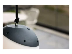 ebuy24 Lámpara Suspendida-Lámpara colgante Doris LED para exterior color . Negro