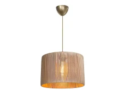 marque Lámpara Suspendida-Lámpara Colgante E27 Natural D30x75cm Plafón Con Difusión Suave Beige