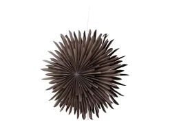 ebuy24 Lámpara Suspendida-Lámpara colgante estrella de Navidad Sälen con papel claro Ø60cm color marrón. Marru00f3n chocolate