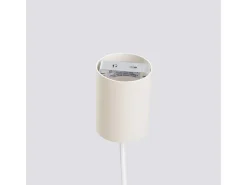 Sollux Lighting Lámpara Suspendida-Lámpara colgante Estria desván de acero/aluminio - 1 fuentes luminosas - L.14 x A.120 cm - Beige
