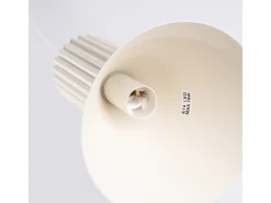 Sollux Lighting Lámpara Suspendida-Lámpara colgante Estria desván de acero/aluminio - 1 fuentes luminosas - L.14 x A.120 cm - Beige