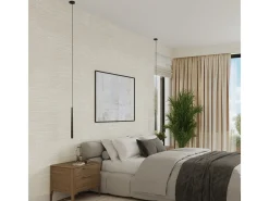 Sollux Lighting Lámpara Suspendida-Lámpara colgante Euphora moderno de acero - 1 fuentes luminosas 3000K - L.8 x A.118 cm - Negro
