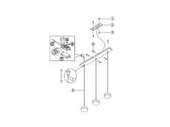Hot Lámpara colgante Fabas Luce Dunk de 3 luces - LED regulable de 24 W - Aluminio cepillado Diseño lineal Gris