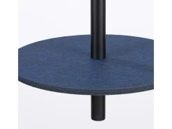 Best Sollux Lighting Lámpara colgante Feltro moderno de fieltro/acero - 1 fuentes luminosas - L.30 x A.126 cm - marino/negro Azul