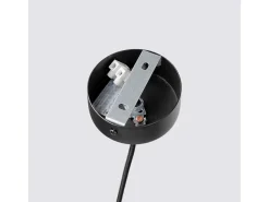 Best Sollux Lighting Lámpara colgante Feltro moderno de fieltro/acero - 1 fuentes luminosas - L.30 x A.126 cm - marino/negro Azul