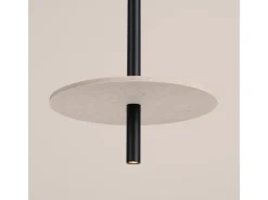 Sollux Lighting Lámpara colgante Feltro moderno de fieltro/acero - 1 fuentes luminosas - L.30 x A.126 cm - /negro Beige Best