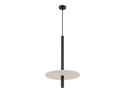 Sollux Lighting Lámpara colgante Feltro moderno de fieltro/acero - 1 fuentes luminosas - L.30 x A.126 cm - /negro Beige Best