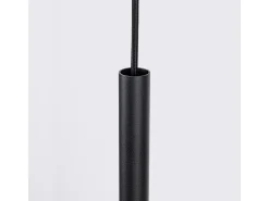 Sollux Lighting Lámpara colgante Feltro moderno de fieltro/acero - 1 fuentes luminosas - L.30 x A.126 cm - /negro Beige Best