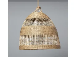 Ledkia Lámpara Suspendida-Lámpara Colgante Fibras Naturales Big Sami Ø450 mm ILUZZIA Textil Natural Multicolor