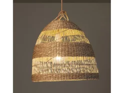 Ledkia Lámpara Suspendida-Lámpara Colgante Fibras Naturales Big Sami Ø450 mm ILUZZIA Textil Natural Multicolor