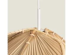 New Ledkia Lámpara Colgante Fibras Naturales Majilily Natural Multicolor