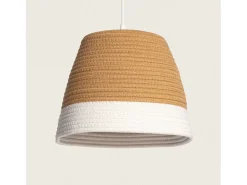 Sale Ledkia Lámpara Colgante Fibras Naturales Begonia-S Marrón Marru00f3n