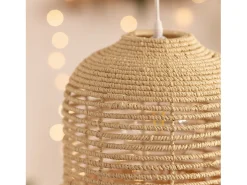 Ledkia Lámpara Colgante Fibras Naturales Kofia Natural Multicolor Best
