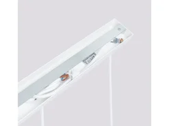 New Sollux Lighting Lámpara colgante Gloow minimalista de aluminio - 3 fuentes luminosas 4000K - L.45 x A.98 cm - Blanco