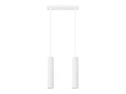 Sollux Lighting Lámpara colgante Gloow minimalista de aluminio - 2 fuentes luminosas 4000K - L.30 x A.90 cm - Blanco Sale