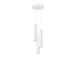 Online Sollux Lighting Lámpara colgante Gloow minimalista de aluminio - 3 fuentes luminosas 3000K - L.19,5 x A.108 cm - Blanco