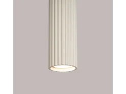 Sollux Lighting Lámpara colgante Gloow minimalista de aluminio - 1 fuentes luminosas 3000K - L.8 x A.118 cm - Beige Outlet