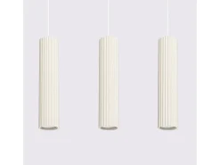 Sollux Lighting Lámpara colgante Gloow minimalista de aluminio - 3 fuentes luminosas 4000K - L.45 x A.98 cm - Beige New