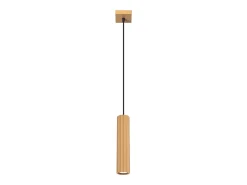 Outlet Sollux Lighting Lámpara colgante Gloow minimalista de aluminio - 1 fuentes luminosas 4000K - L.8 x A.118 cm - Dorado