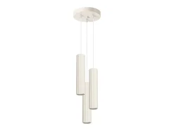 Sollux Lighting Lámpara colgante Gloow minimalista de aluminio - 3 fuentes luminosas 3000K - L.19,5 x A.108 cm - Beige
