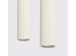 Online Sollux Lighting Lámpara colgante Gloow minimalista de aluminio - 2 fuentes luminosas 4000K - L.30 x A.90 cm - Beige