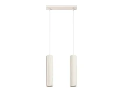 Online Sollux Lighting Lámpara colgante Gloow minimalista de aluminio - 2 fuentes luminosas 4000K - L.30 x A.90 cm - Beige