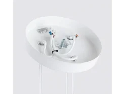 Sollux Lighting Lámpara colgante Gloow minimalista de aluminio - 3 fuentes luminosas 4000K - L.19,5 x A.108 cm - Blanco Clearance