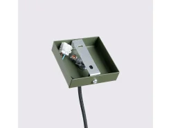 Outlet Sollux Lighting Lámpara colgante Gloow minimalista de aluminio - 1 fuentes luminosas 4000K - L.8 x A.118 cm - oliva Verde