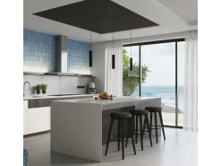 Best Sollux Lighting Lámpara colgante Gloow minimalista de aluminio - 2 fuentes luminosas 4000K - L.30 x A.90 cm - Negro