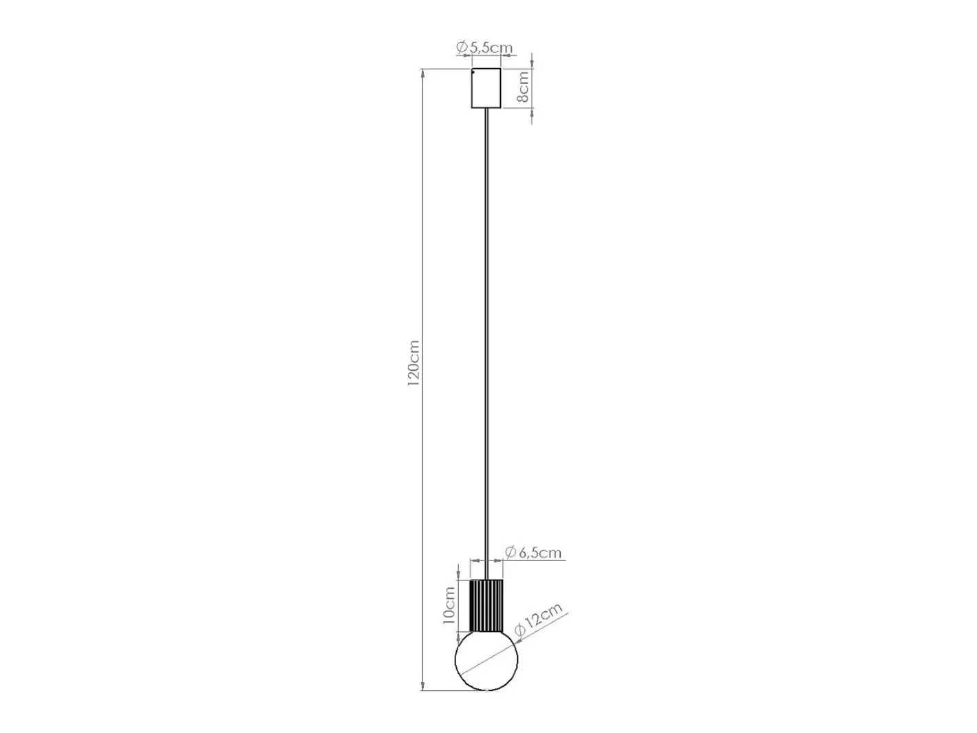 Sollux Lighting Lámpara Colgante Halo Moderno De Aluminio/Vidrio - 1 Fuentes Luminosas - L.12 X A.120 Cm - Oliva Verde Clearance