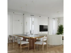Sollux Lighting Lámpara Colgante Halo Moderno De Aluminio/Vidrio - 1 Fuentes Luminosas - L.12 X A.120 Cm - Beige