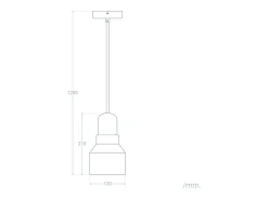 Ledkia Lámpara Colgante Hormigón y Madera Luster Gris Piedra Multicolor Best