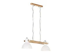 Lámpara colgante industrial 25 W blanca 109 cm E27 ES422798 Blanco New