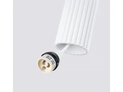 Sale Sollux Lighting Lámpara Colgante Karbon Minimalista De Aluminio - 1 Fuentes Luminosas - L.8 X A.118 Cm - Blanco