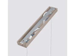 Sollux Lighting Lámpara Suspendida-Lámpara Colgante Karbon Minimalista De Aluminio - 2 Fuentes Luminosas - L.30 X A.90 Cm - Pardo Gris