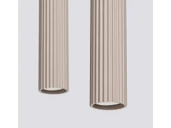 Sollux Lighting Lámpara Suspendida-Lámpara Colgante Karbon Minimalista De Aluminio - 2 Fuentes Luminosas - L.30 X A.90 Cm - Pardo Gris