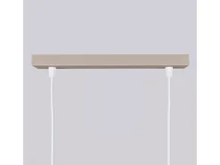 Sollux Lighting Lámpara Suspendida-Lámpara Colgante Karbon Minimalista De Aluminio - 2 Fuentes Luminosas - L.30 X A.90 Cm - Pardo Gris