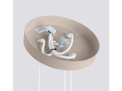 Hot Sollux Lighting Lámpara Colgante Karbon Minimalista De Aluminio - 3 Fuentes Luminosas - L.19,5 X A.108 Cm - Pardo Gris