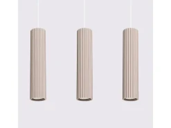 Sollux Lighting Lámpara Colgante Karbon Minimalista De Aluminio - 3 Fuentes Luminosas - L.45 X A.98 Cm - Pardo Gris Hot