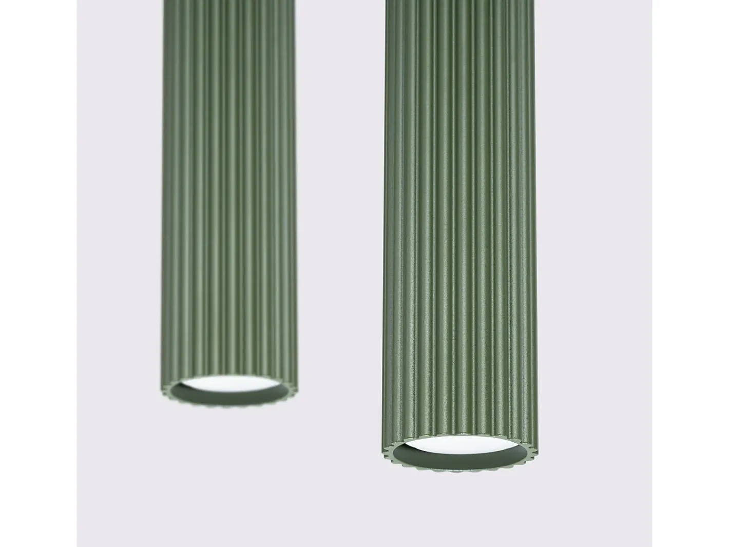 Sollux Lighting Lámpara Colgante Karbon Minimalista De Aluminio - 2 Fuentes Luminosas - L.30 X A.90 Cm - Oliva Verde Hot