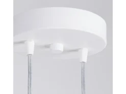 Sollux Lighting Lámpara colgante Lagos moderno de acero - 2 fuentes luminosas - L.15 x A.118 cm - Blanco
