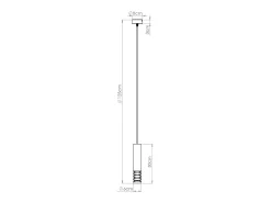 Sale Sollux Lighting Lámpara Colgante Lami Moderno De Acero - 1 Fuentes Luminosas - L.8 X A.125 Cm - Blanco