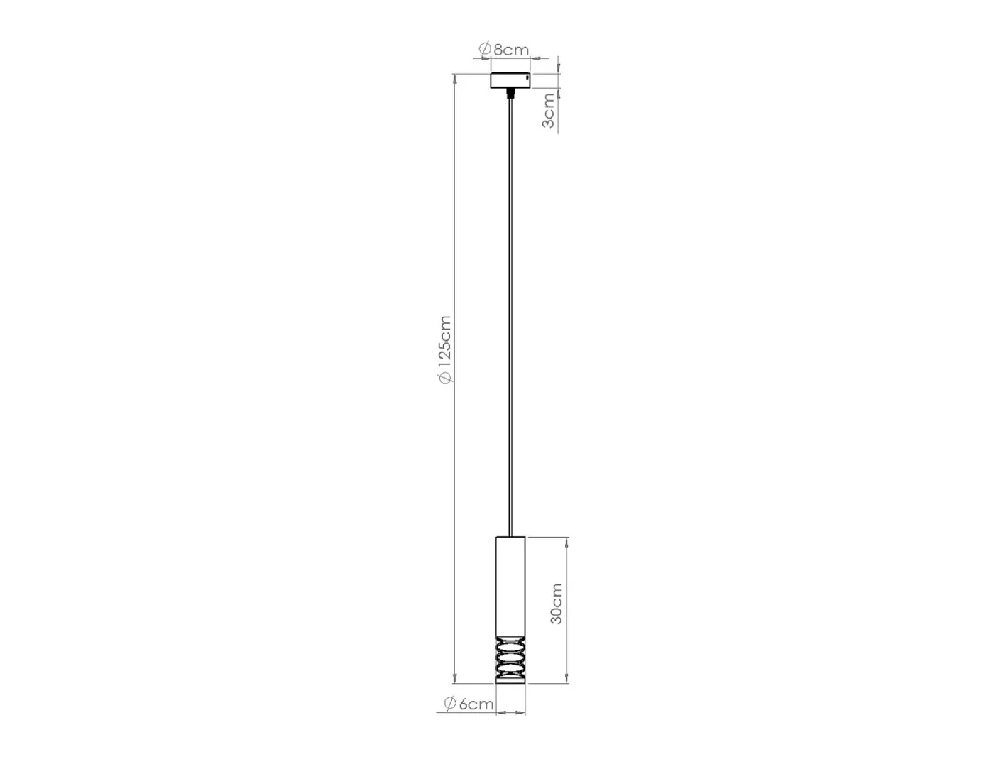 Sale Sollux Lighting Lámpara Colgante Lami Moderno De Acero - 1 Fuentes Luminosas - L.8 X A.125 Cm - Blanco