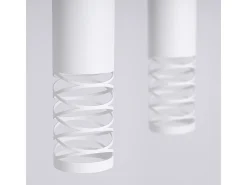 Hot Sollux Lighting Lámpara Colgante Lami Moderno De Acero - 2 Fuentes Luminosas - L.33 X A.125 Cm - Blanco